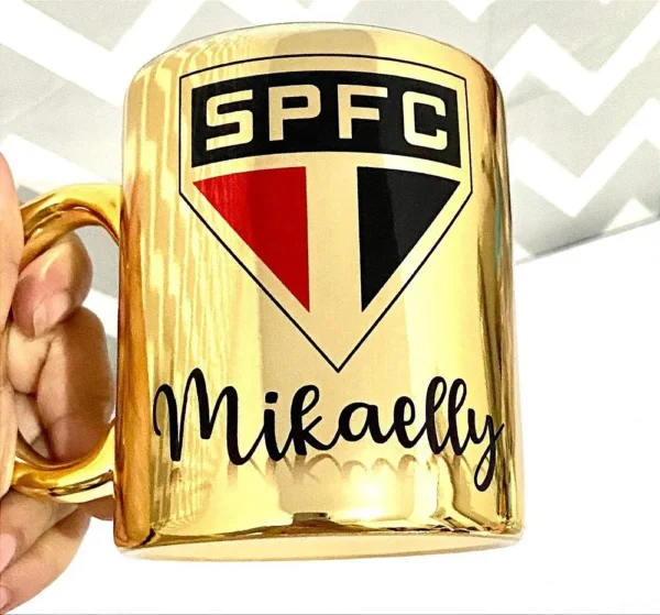 Caneca Cerâmica Espelhada Personalizada - Imagem 2