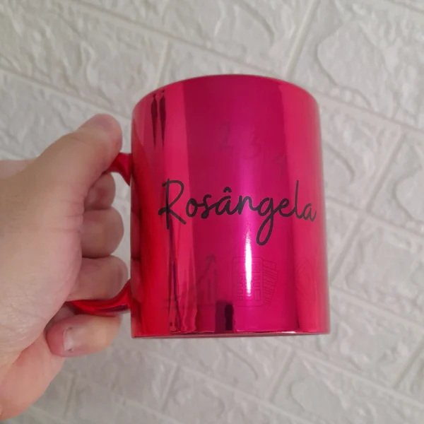Caneca Cerâmica Espelhada Personalizada - Imagem 3