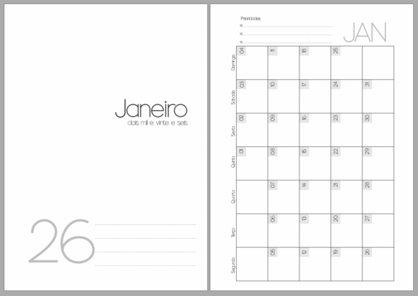 Miolo Agenda Comercial A5 - 1DPP (350 páginas) - Imagem 2