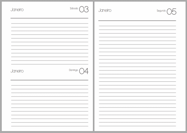 Miolo Agenda Comercial A5 - 1DPP (350 páginas) - Imagem 6