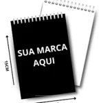 Bloquinho Caderneta Personalizado Capa Flexível A6 10x15 cm