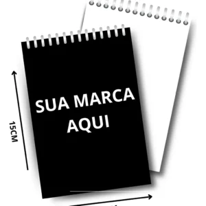 Bloquinho Caderneta Personalizado Capa Flexível A6 10x15 cm