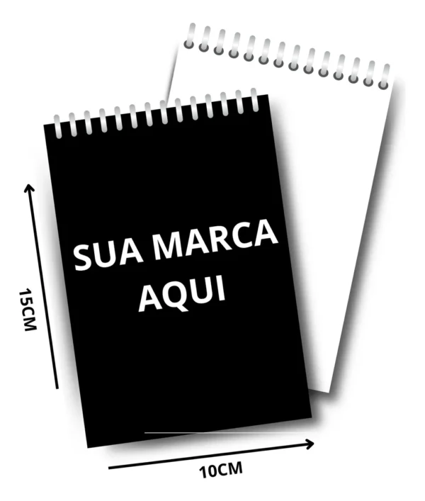 Bloquinho Caderneta Personalizado Capa Flexível A6 10x15 cm
