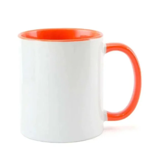 Caneca Cerâmica Alça Colorida Personalizada - Imagem 3