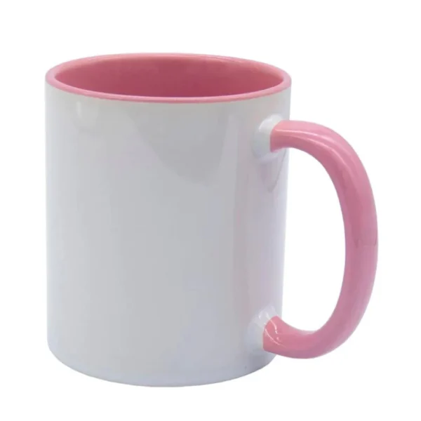 Caneca Cerâmica Alça Colorida Personalizada - Imagem 2