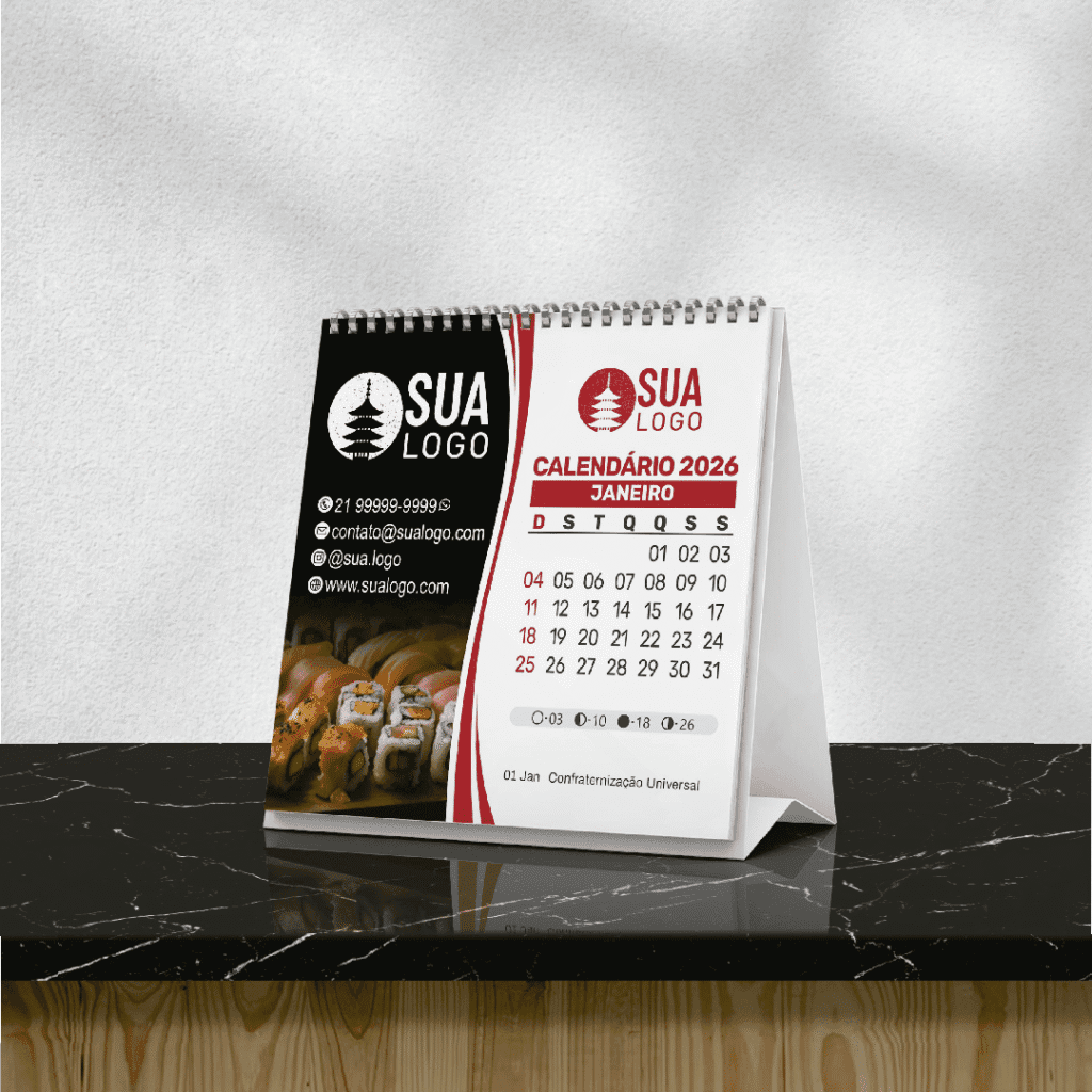 Calendário de Mesa 2027 Wire-o – Gráfica Rápida em Manaus – FG Impressão