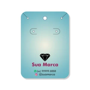 tag conjunto brinco e colar