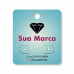 Tag para Brinco Personalizada 4x5 cm